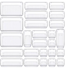 Kit com 25 Organizadores Multiuso Modulares