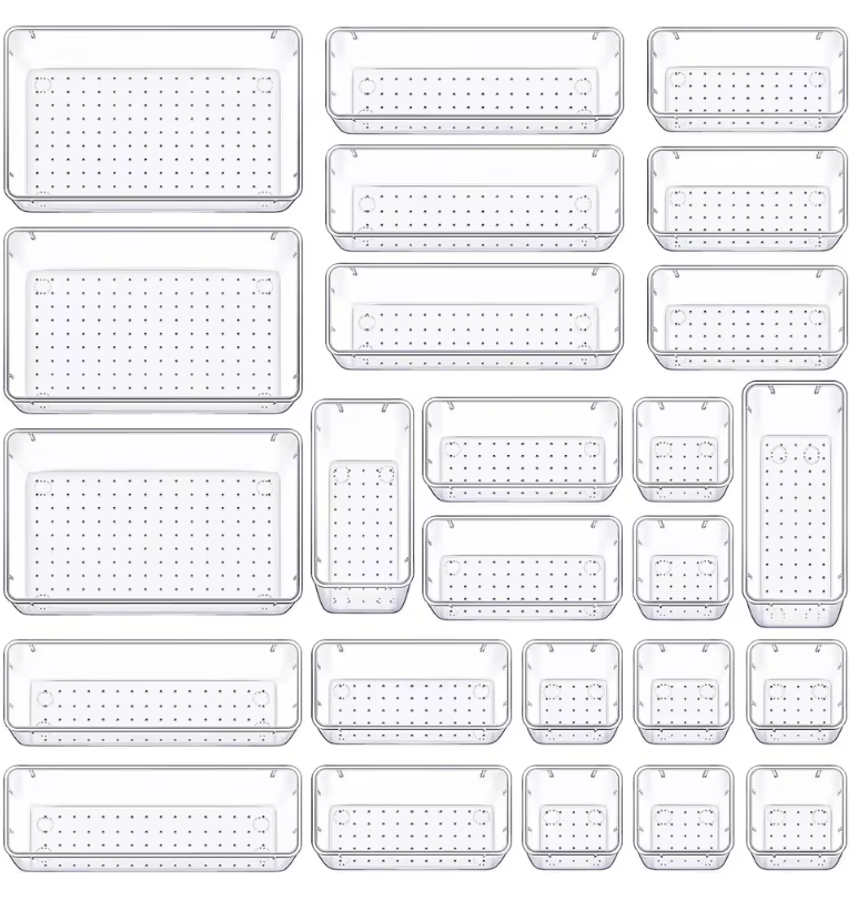Kit com 25 Organizadores Multiuso Modulares