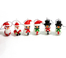 Enfeites de Natal em Vidro com Detalhes Prateados – Peças Artesanais Variadas