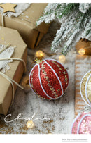 Kit 8 Bolas Decorativas de Natal em Tons Neutros – Estilo Nórdico Elegante