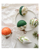 Kit 2 Bolas de Natal em Vidro Pintado – Elegância Atemporal