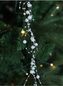Fio Decorativo com Pérolas e Flocos – Toque de Luz e Movimento