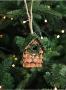 Casinha Decorativa de Natal em Madeira – Estilo Natural Europeu