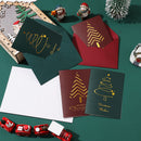 Kit 5 Cartões de Natal com Hot Stamping – Clássico Elegante