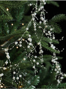Fio Decorativo com Pérolas e Flocos – Toque de Luz e Movimento