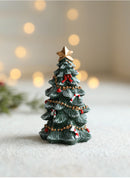 Mini Árvore de Natal Decorativa em Resina – Cenário Elegante