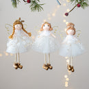 Kit 2 Anjos Decorativos de Natal – Elegância Delicada