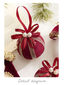 Enfeites de Natal Aveludados