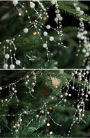 Fio Decorativo com Pérolas e Flocos – Toque de Luz e Movimento