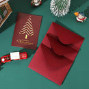 Kit 5 Cartões de Natal com Hot Stamping – Clássico Elegante