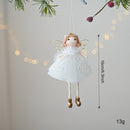 Kit 2 Anjos Decorativos de Natal – Elegância Delicada