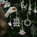Enfeites Natalinos em Acrílico – Efeito Cristal para Árvore de Natal