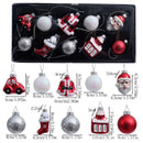 Kit 10 Mini Enfeites de Natal em Vidro Vintage – Detalhes Clássicos Pintados