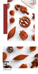 Kit 28 Enfeites de Natal Aveludadas – Elegância e Praticidade