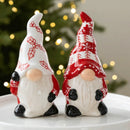 Personagem Decorativo Duende de Natal em Cerâmica – Estilo Clássico Europeu