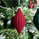 Kit 2 Enfeites de Natal Aveludados – Toque Sofisticado