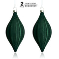 Kit 2 Enfeites de Natal Aveludados – Toque Sofisticado