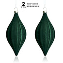 Kit 2 Enfeites de Natal Aveludados – Toque Sofisticado