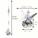 Kit Pingentes de Cristal Borboleta – Efeito Arco-Íris