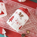 Pote de Natal em Cerâmica (Cookie Jar Hermético)