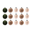 Bola de Natal Aveludada 8cm – Sofisticada e Resistente