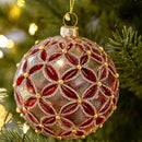 Bolas de Natal em Vidro – Cores Clássicas (8cm)