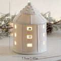Mini Vilarejo de Natal em Cerâmica com Luz – Vilarejo Iluminado