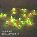 Cordão de Luz Decorativo com Figuras Natalinas – 2m (LED a Pilha)