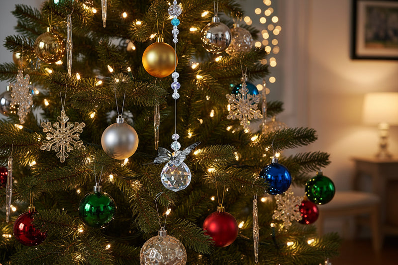 Kit Pingentes de Cristal Borboleta – Efeito Arco-Íris