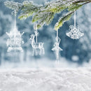 Enfeites Natalinos em Acrílico – Efeito Cristal para Árvore de Natal