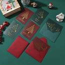 Kit 5 Cartões de Natal com Hot Stamping – Clássico Elegante