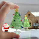Mini Árvore de Natal em Vidro Artesanal – Peça Colecionável