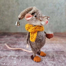Ratinho de Natal em Feltro – Peça Artesanal Decorativa