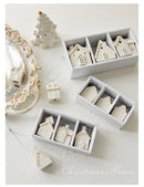 Kit Vilarejo de Natal em Cerâmica com Luz – 3 Casas Decorativas