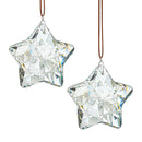 Kit 2 Pingentes de Cristal em Formato Estrela – Efeito Luz