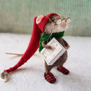 Ratinho de Natal em Feltro – Peça Artesanal Decorativa