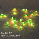 Cordão de Luz Decorativo com Figuras Natalinas – 2m (LED a Pilha)