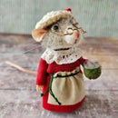 Ratinho de Natal em Feltro – Peça Artesanal Decorativa
