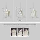 Kit Vilarejo de Natal em Cerâmica com Luz – 3 Casas Decorativas