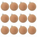 Kit 12 Bolas de Natal Aveludadas – Textura e Elegância