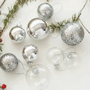 Kit 6 Bolas de Natal em Vidro Pintado – Curadoria Elegante
