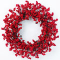 Guirlanda de Natal com Frutas Vermelhas – Boas-Vindas Elegantes
