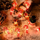 Cordão de Luz Decorativo com Figuras Natalinas – 2m (LED a Pilha)
