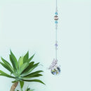 Kit Pingentes de Cristal Borboleta – Efeito Arco-Íris