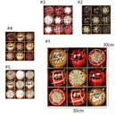 Kit 9 Bolas de Natal com Acabamento Brilhante – Composição Moderna