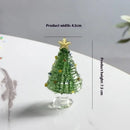 Mini Árvore de Natal em Vidro Artesanal – Peça Colecionável