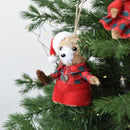 Kit 3 Ursos de Natal em Palha – Estilo Artesanal Europeu