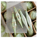 Kit Bolas de Natal Verde Elegante – Formas Exclusivas em Estilo Contemporâneo