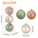 Kit 3 Bolas de Natal com Brilho Delicado – Toques de Luz