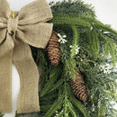 Guirlanda Decorativa de Natal – Versátil para Porta e Ambientes